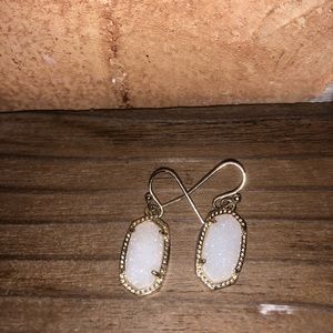 Kendra Scott Earrings gold w white small